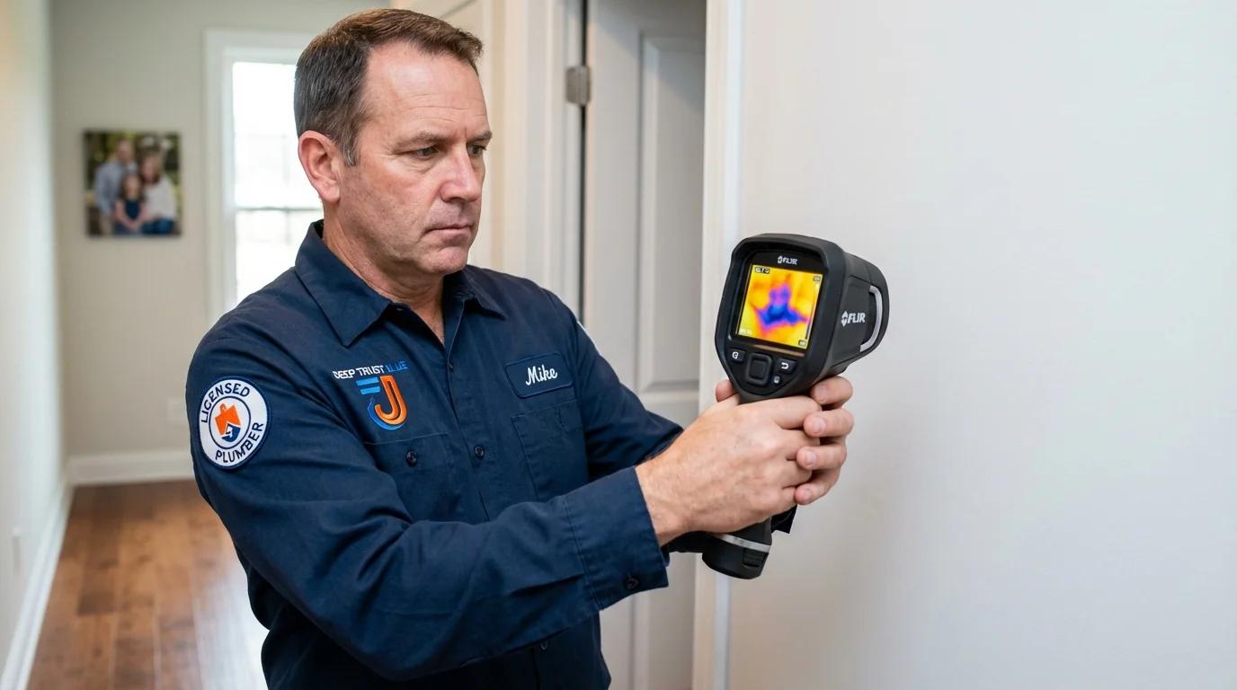 Thermal imaging leak detection by Johns Plumbing LLC in Charlotte Court House